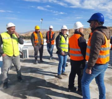 Visite de la KfW sur le site des Stations d'épuration et réseaux annexes dans les villes de Thala et Feriana/Telepte